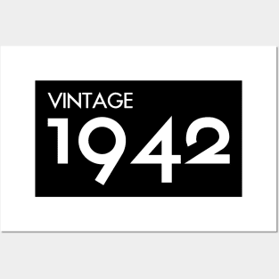 Vintage 1942 Gift 78th Birthday Party Posters and Art